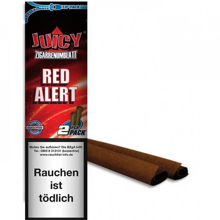 Blunt Juicy Red Alert, aroma Capsuni, 2 buc
