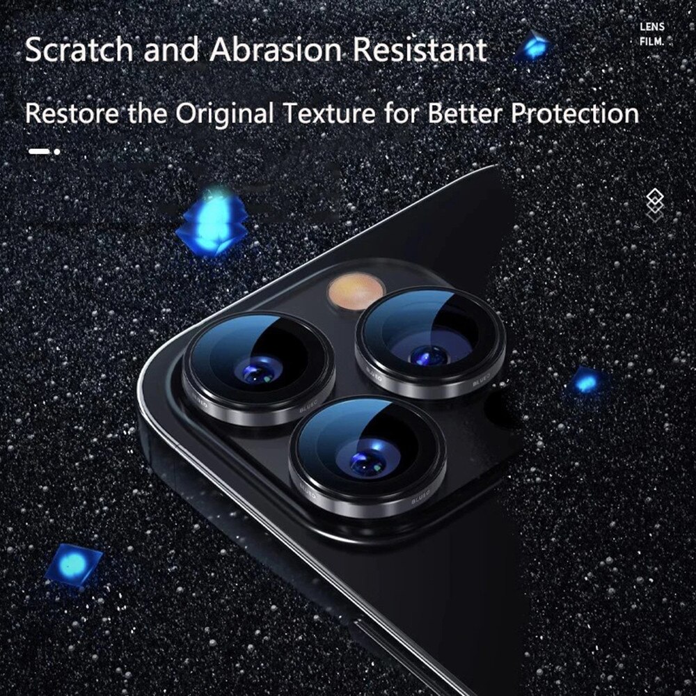 Folie protectie telefon, Blueo, anti-reflexie, TPU, pentru iPhone 15 Pro/15 Pro Max/16 Pro/16 Pro Max, culoare Golden Titanium