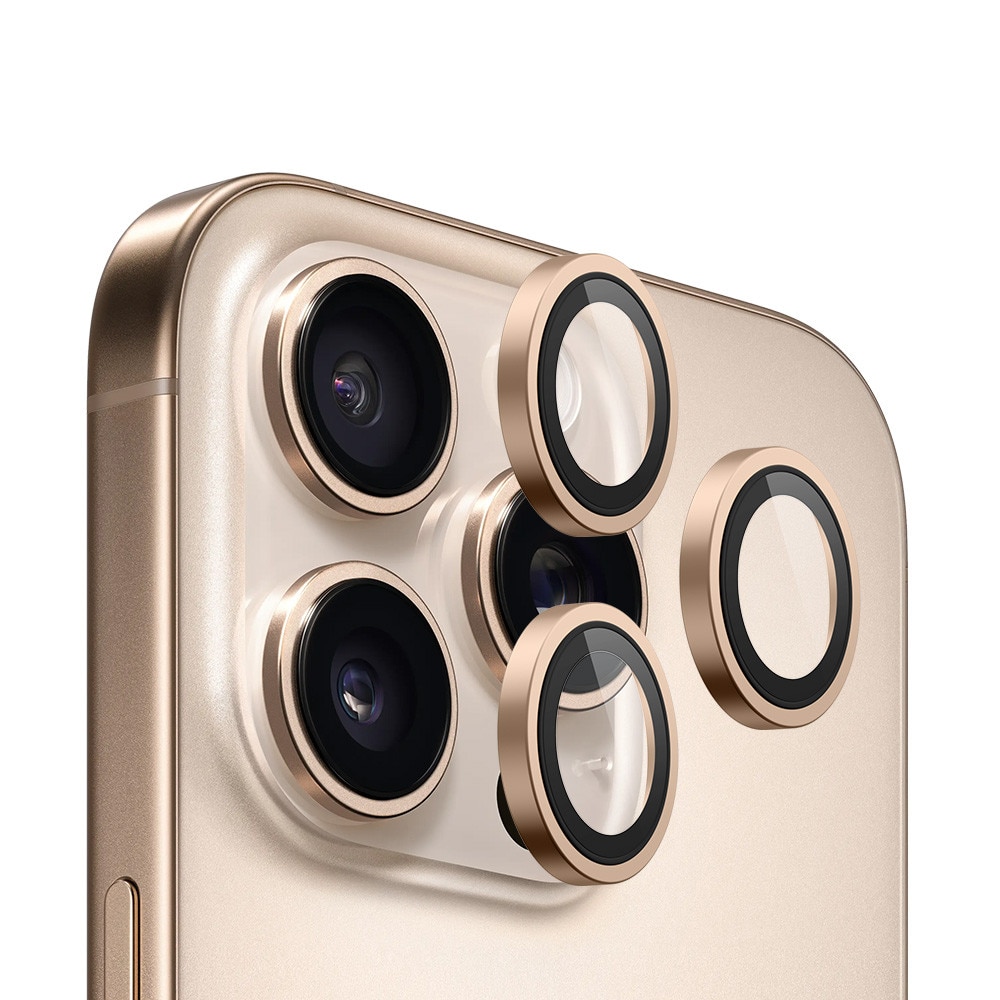 Folie protectie telefon, Blueo, anti-reflexie, TPU, pentru iPhone 15 Pro/15 Pro Max/16 Pro/16 Pro Max, culoare Golden Titanium