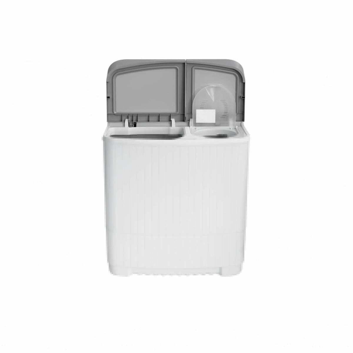 Masina de spalat rufe semiautomata Daewoo DSWM 5.3S, Capacitate rufe uscate 5 Kg, Capacitate rufe storcere 2.5 Kg, Alb/Silver