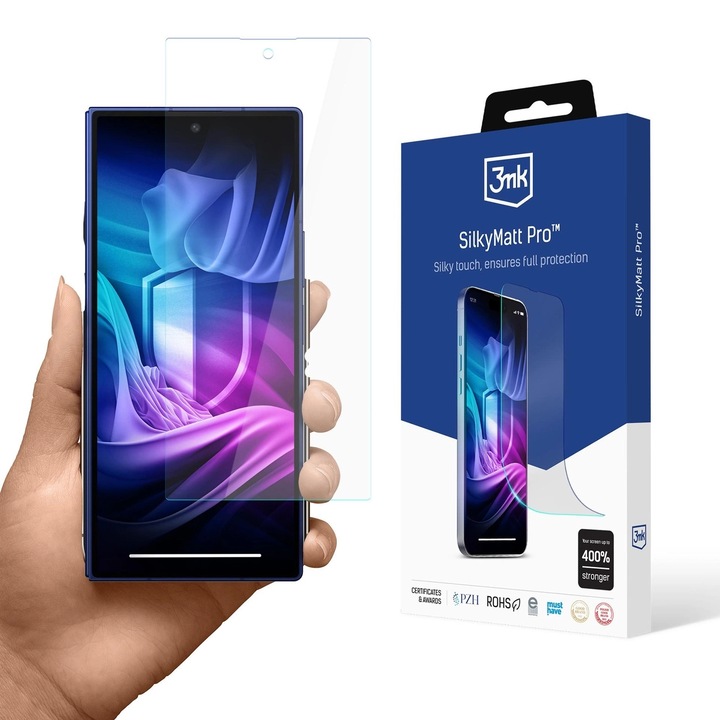 3mk Silky Matt Pro üvegfólia, kompatibilis a Samsung Galaxy Z Fold 7 készülékkel, matt/átlátszó