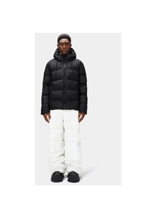 Rains unisex télikabát, 15120, poliészter, XL INTL, fekete