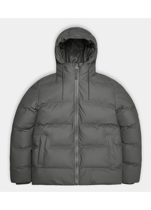 Rains unisex télikabát, 15120, poliészter, L INTL, szürke