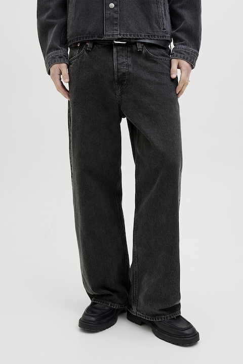 Jack & Jones,Blugi drepti cu talie medie, Negru stins