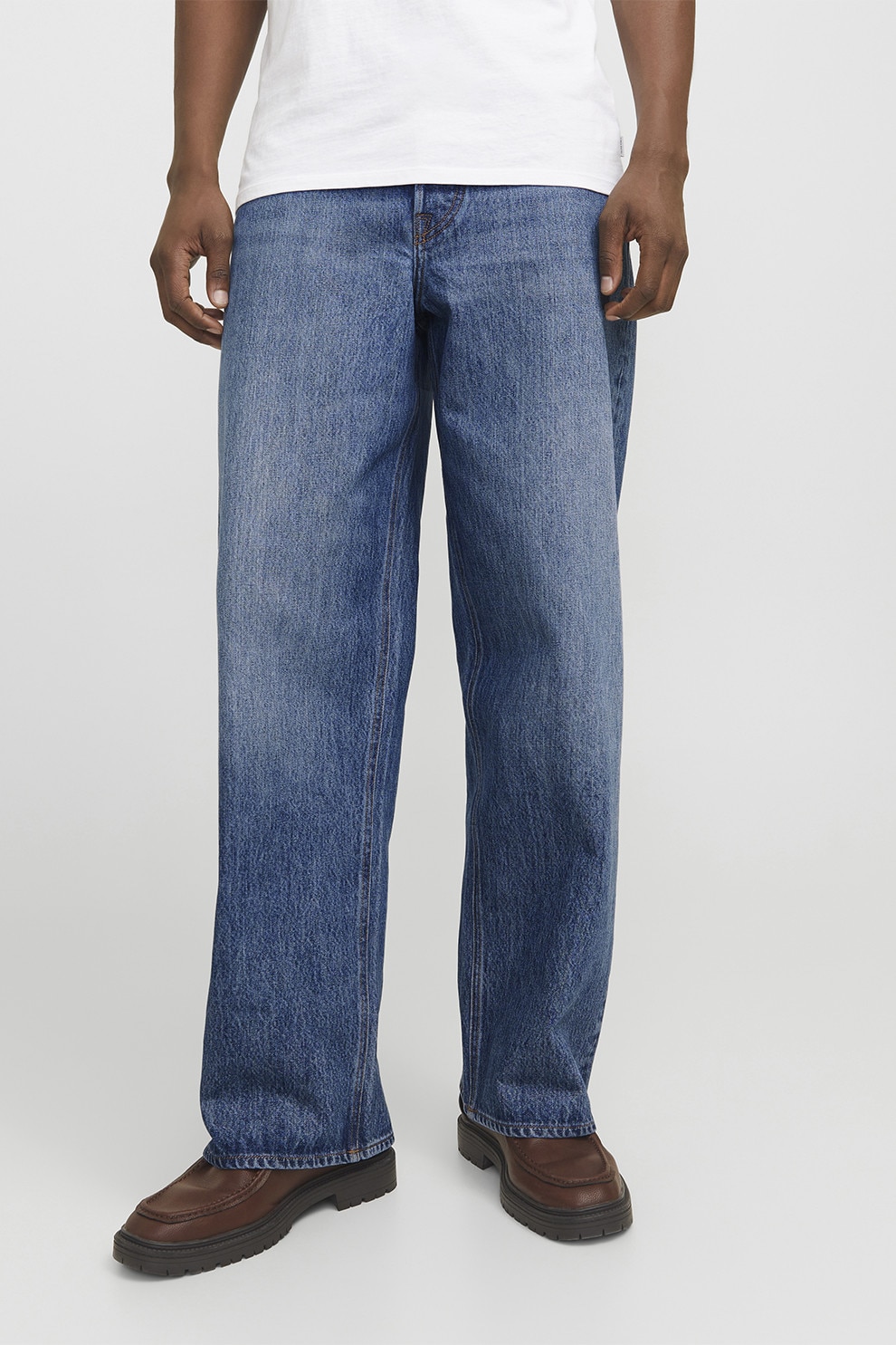 Jack & Jones, Blugi relaxed-fit din denim, Albastru, W33-L32