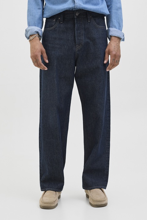 Jack & Jones, Magas derekú farmernadrág, Tengerészkék