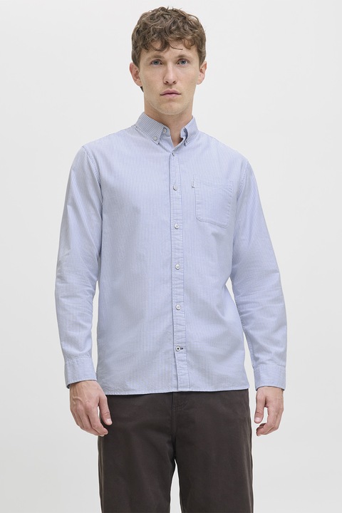 Jack & Jones, Gombos egyszínű ing, Jégkék