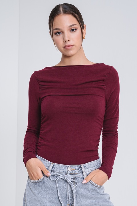 Only, Bluza uni slim fit, Visiniu