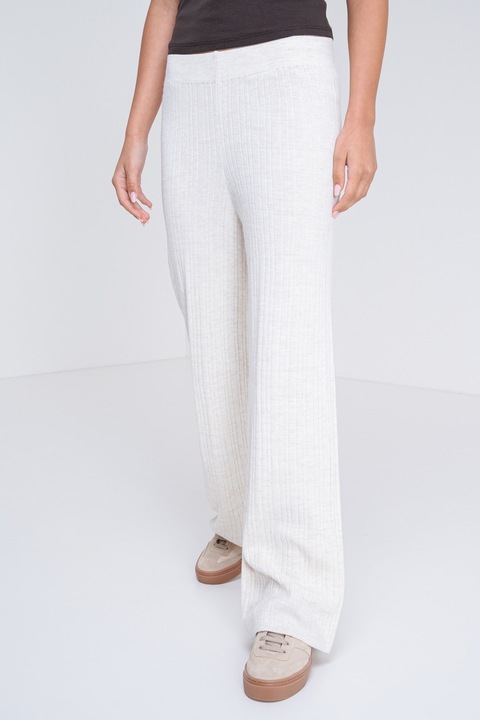 Only, Pantaloni tricotati fin, Crem