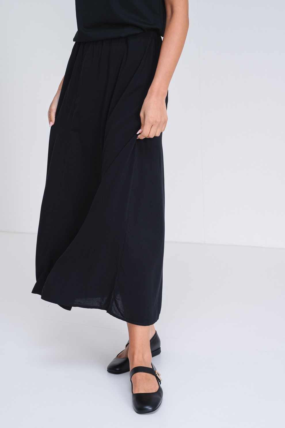 Only, Fusta maxi cu model, Negru, M