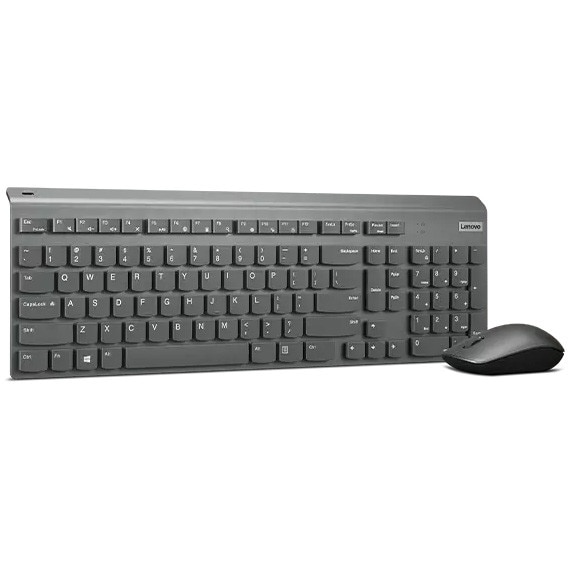 Kit wireless tastatura + mouse Lenovo Modern Combo, Gri