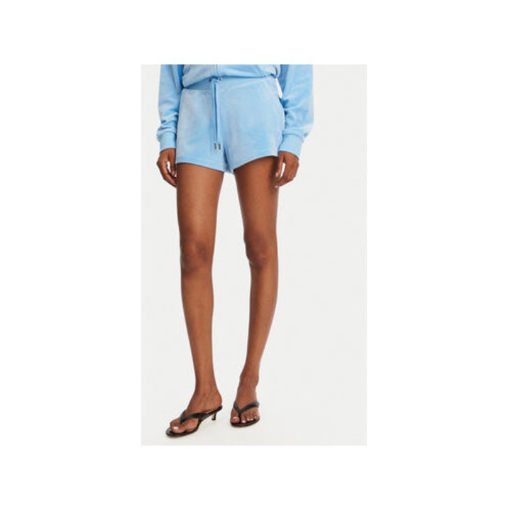 Juicy Couture noi sport rovidnadrag, JCBHS224801, polieszter/elasztan, kek, Kék
