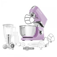 Robot de bucatarie Sencor STM6355VT, 1000 W, Bol inox de 4.5 L, 8 trepte de viteza, Functie Pulse, Violet