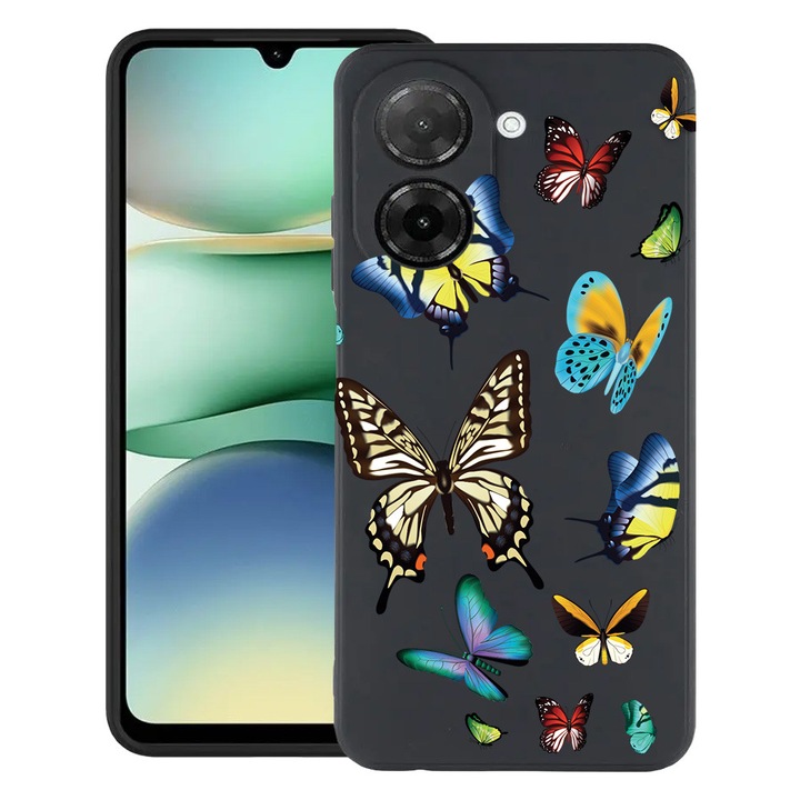 BestCase® Husa TPU Ultra Slim Compatibila cu Xiaomi Redmi A5 ( 171 MM ), Beautiful Color Butterflies, 3128370 B 992