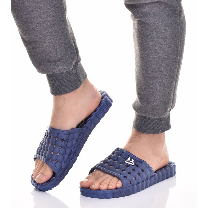 Мъжки джапанки, спортни, класически, пластмасови, сини