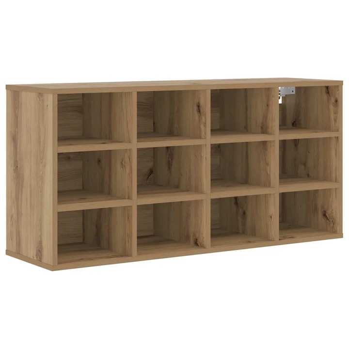 vidaXL Cipőszekrény polcokkal Artisan tölgy 103 x 30 x 51 cm Faanyag 875210