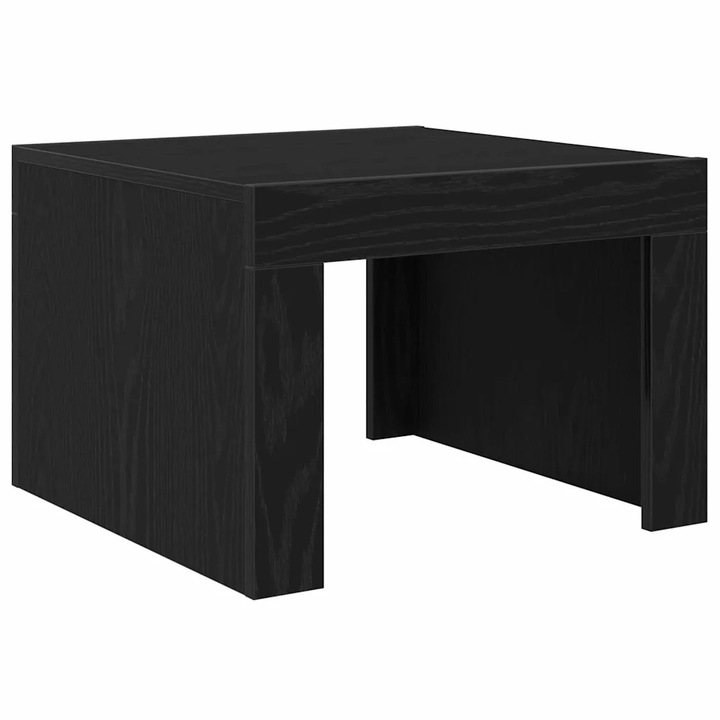 vidaXL Масичка за кафе Черния дъб 50 x 50 x 35 cm Инженерно дърво