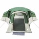 Cort camping VidaXL pentru 6 persoane, poliester, 762x655x218cm, verde