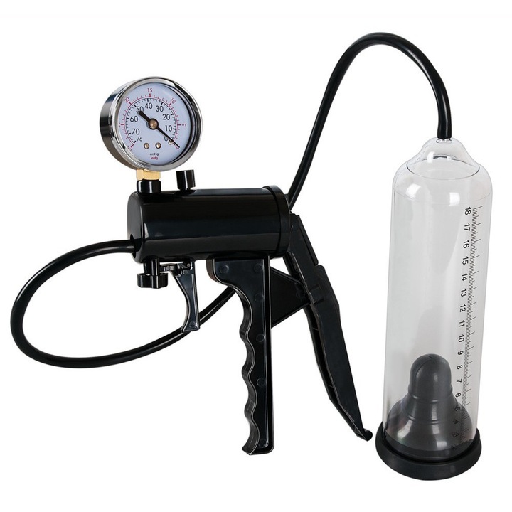 Секс помпа You2Toys, 22 см, вътрешен диаметър 5,7 см, материал ABS, силикон, метал