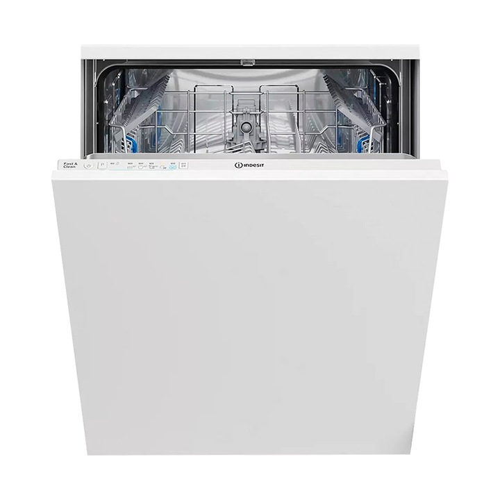 Вградена съдомиялна машина Indesit D2I HL326, Push&Go, Fast&Clean, 5 програми, 14 комплекта, 60 см, Клас E
