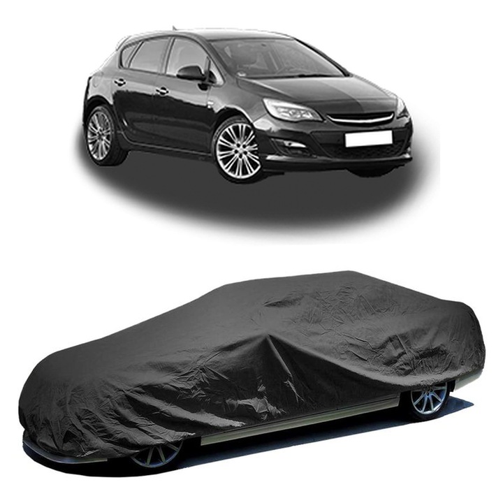 Husa auto, CarPassion, pentru OPEL ASTRA J Hatchback Van 2013-2015, impermeabilă, rezistentă la intemperii, negru