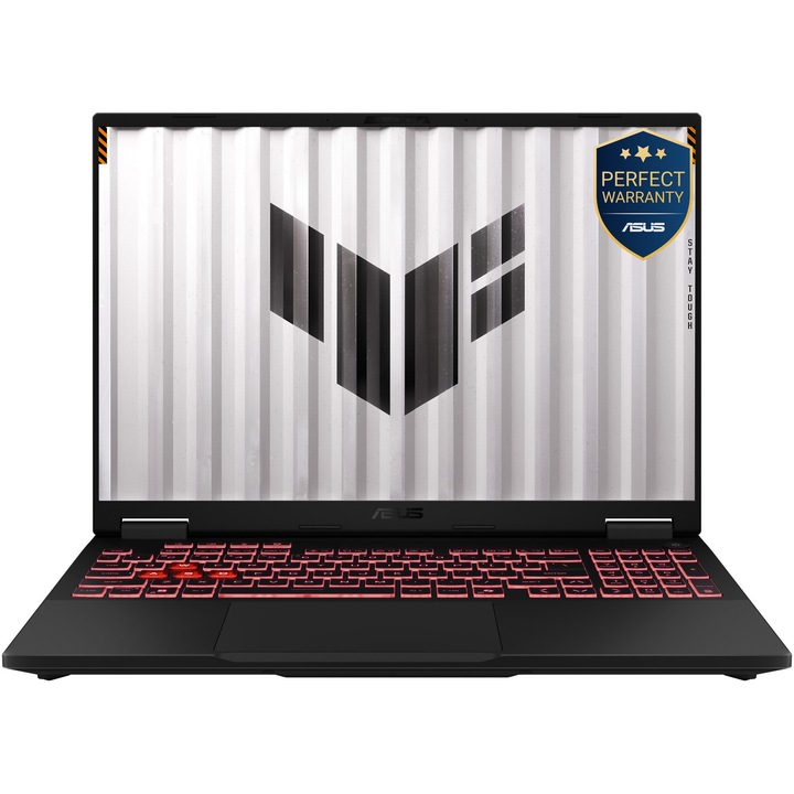 Лаптоп Gaming ASUS TUF A16 FA608UM, AMD Ryzen™ 7 260 до 5.1GHz, 16'', Full HD+, WUXGA, 165Hz, IPS, 16GB DDR5 RAM, 1TB SSD, NVIDIA® GeForce RTX™ 5060 8GB GDDR7, No OS, Jaeger Gray