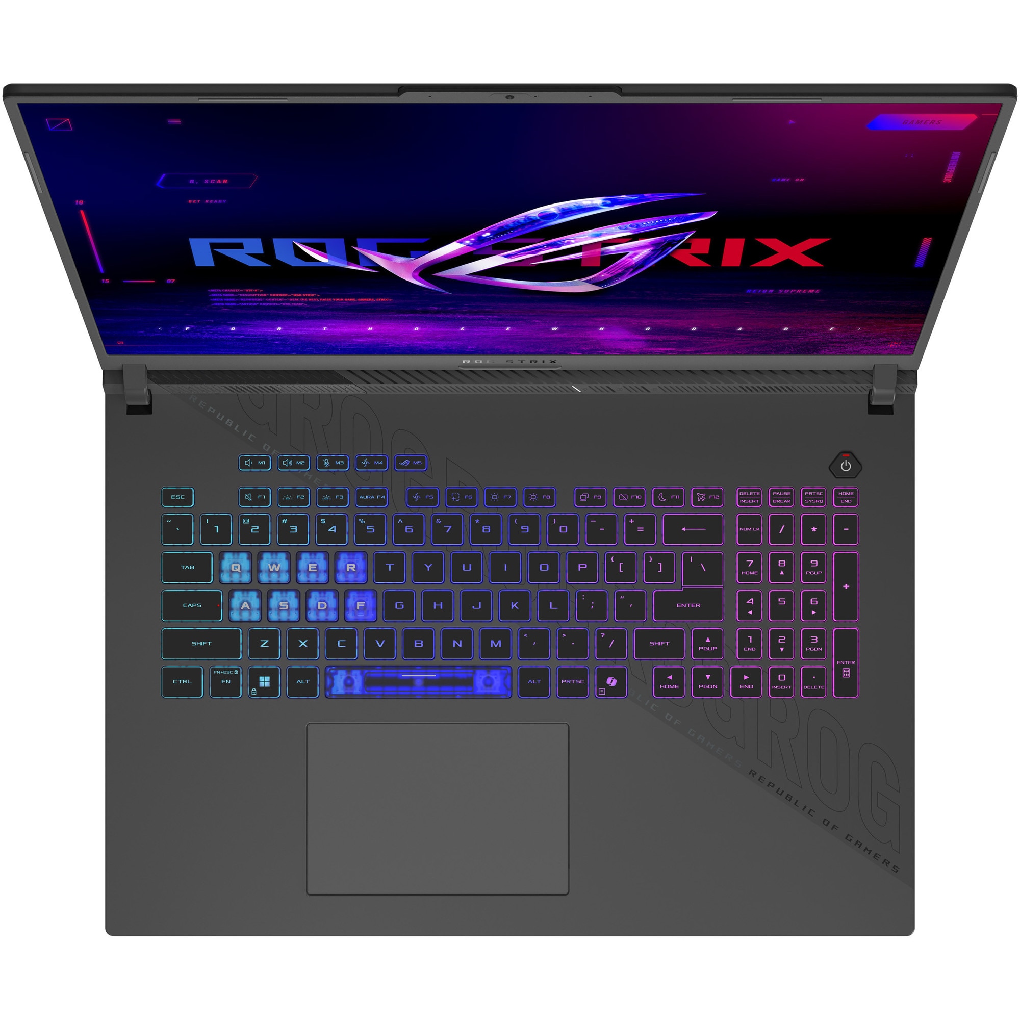 Laptop Gaming ASUS ROG Strix G18 G814PP cu procesor AMD Ryzen™ 9 8940HX pana la 5.3GHz, 18'', Full HD+, WUXGA, IPS, 144Hz, 32GB DDR5 RAM, 1TB SSD, NVIDIA® GeForce RTX™ 5070 8GB GDDR7, No OS, Eclipse Gray