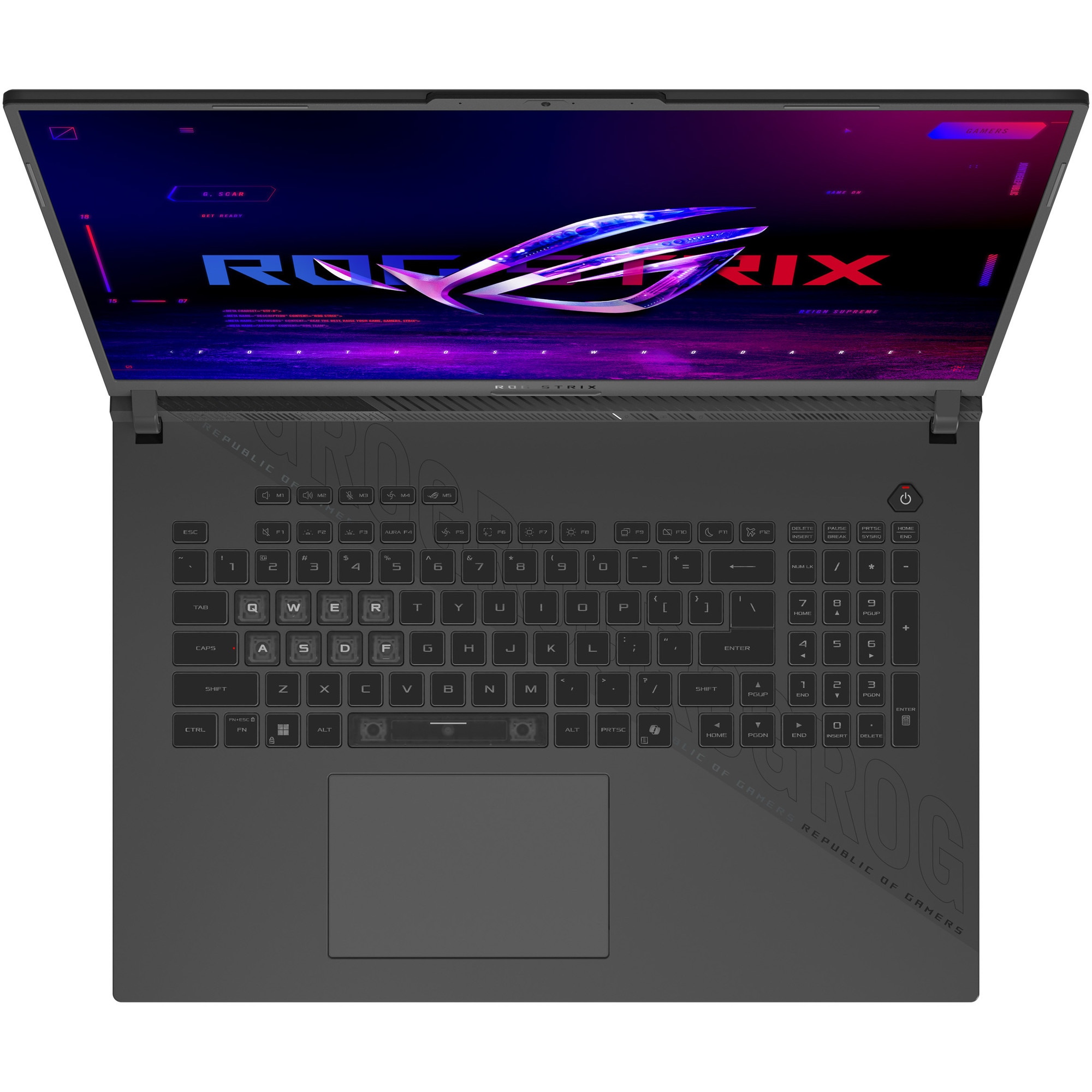 Laptop Gaming ASUS ROG Strix G18 G814PP cu procesor AMD Ryzen™ 9 8940HX pana la 5.3GHz, 18'', Full HD+, WUXGA, IPS, 144Hz, 32GB DDR5 RAM, 1TB SSD, NVIDIA® GeForce RTX™ 5070 8GB GDDR7, No OS, Eclipse Gray