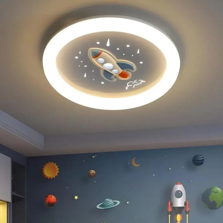 Lustra LED ROCKET 49 W, 2*LED, Diametru 49, Inaltime 8, IP20, Lumina dimabila, Alb