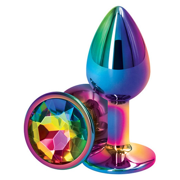 Анален плъг, ns novelty, многоцветен, 6.9x3.2 см, комплект