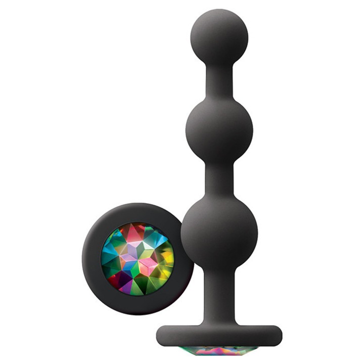 Dop anal NS Novelties Glams Ripple, többszínű, 11,4x4,2x4,2cm