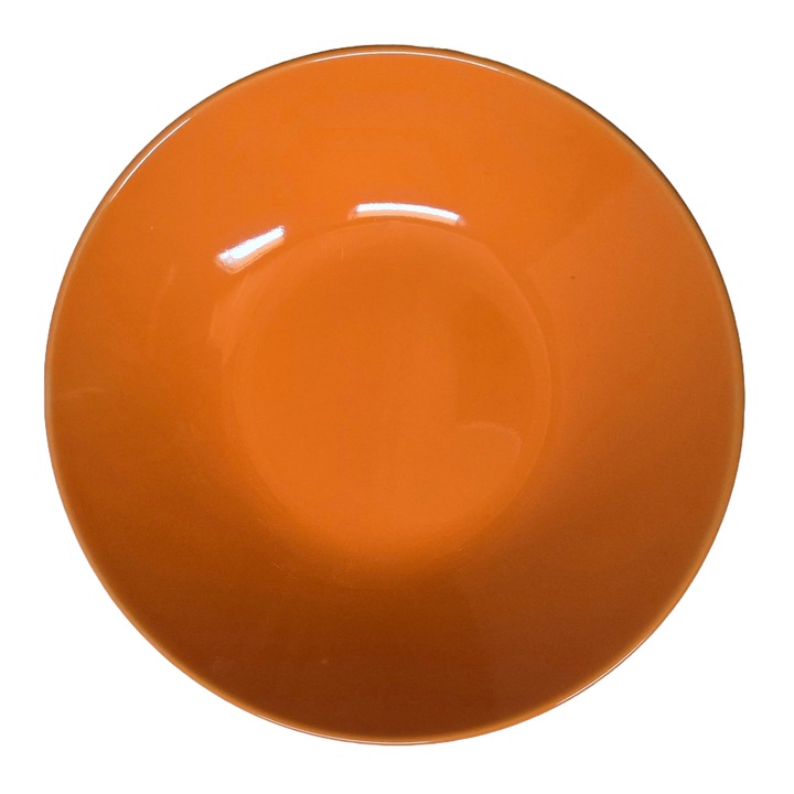 Farfurie adanca, 21 cm, Cesiro, Portocaliu Lucios