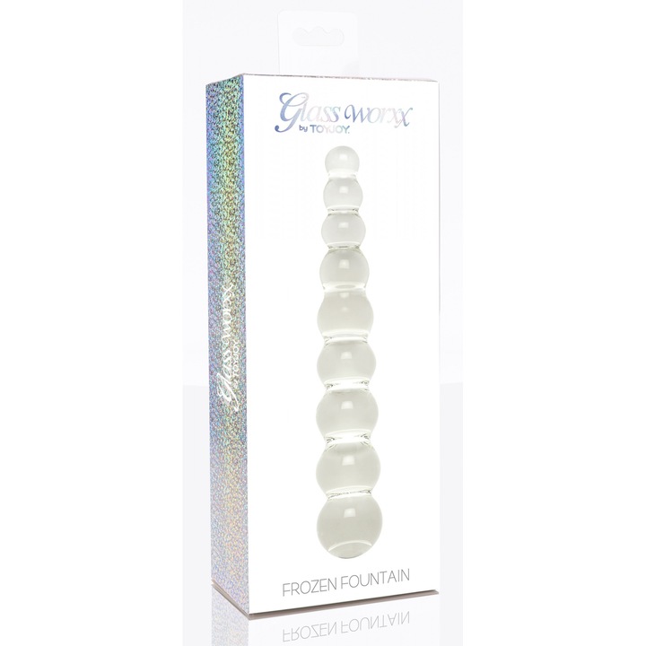 Дилдо TOYJOY Frozen Fountain, прозрачен, 20x4 см