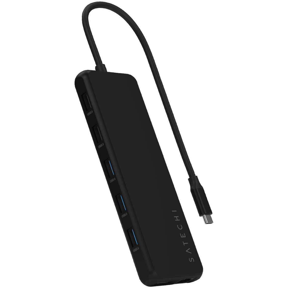 Adaptor Satechi USB-C, Multiport 13-in-1 Triple, Display, negru