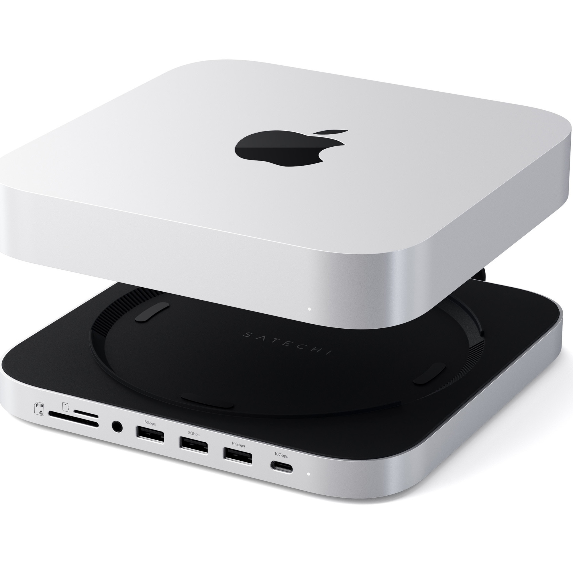 Suport Satechi si Hub pentru Mac, Mini, / Studio (1x USB-C 3.2, 1x