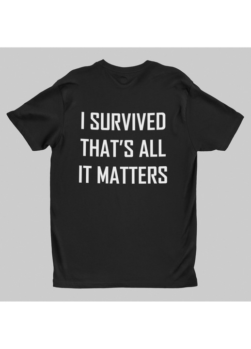 Malfini póló, Túléltem, Fekete