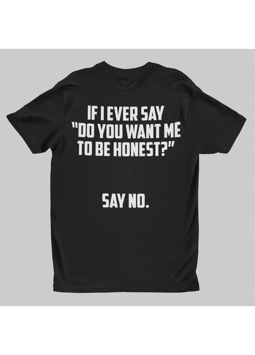 Malfini póló, Mondj nemet, Fekete