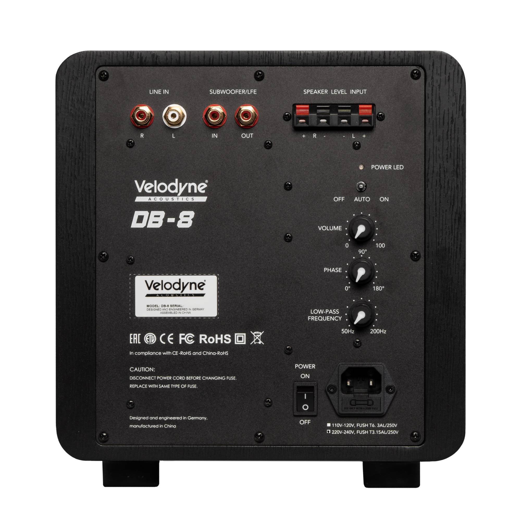 Subwoofer Velodyne Acoustics Deep Blue 8'', Negru