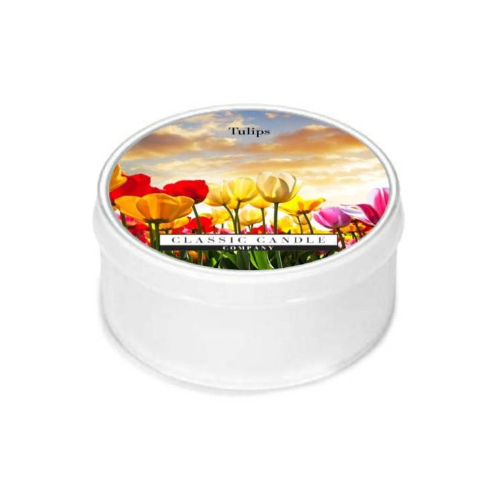 Класическа свещ "Лала", цветен аромат, 30x10 см