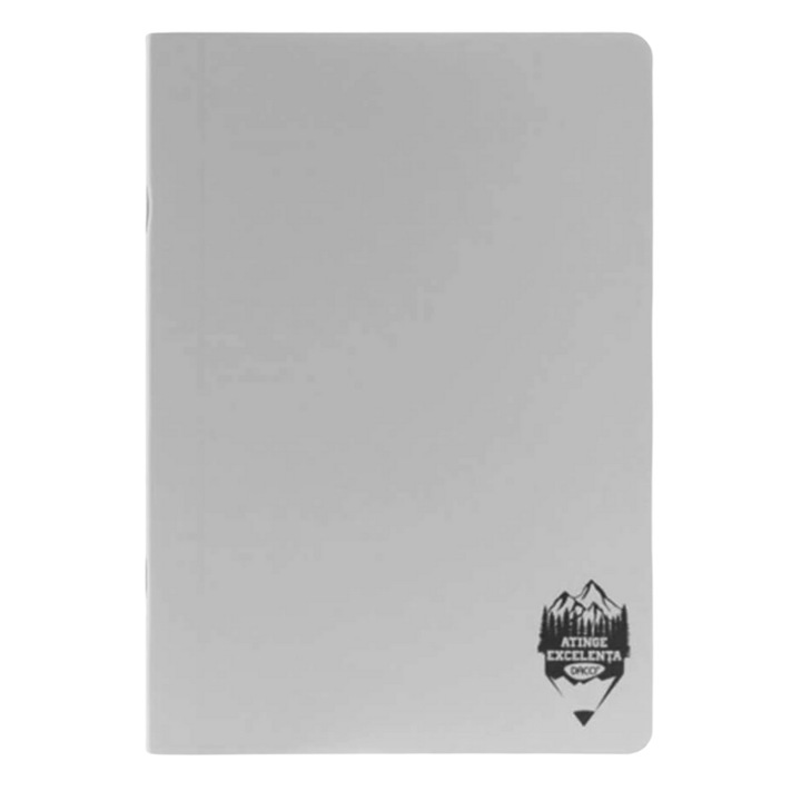 Тетрадка А4, Дако, 100 листа, пластмасова корица, Диктандо, сив