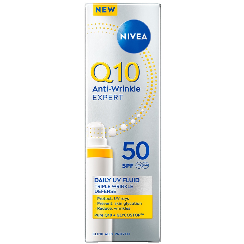 Fluid de zi anti-rid NIVEA Q10 cu protectie UV SPF 50, 40 ml