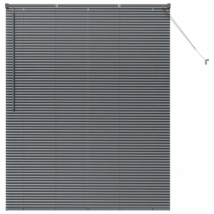 Вертикални щори vidaXL, Тъмен сив 175 x 145 см Алуминий