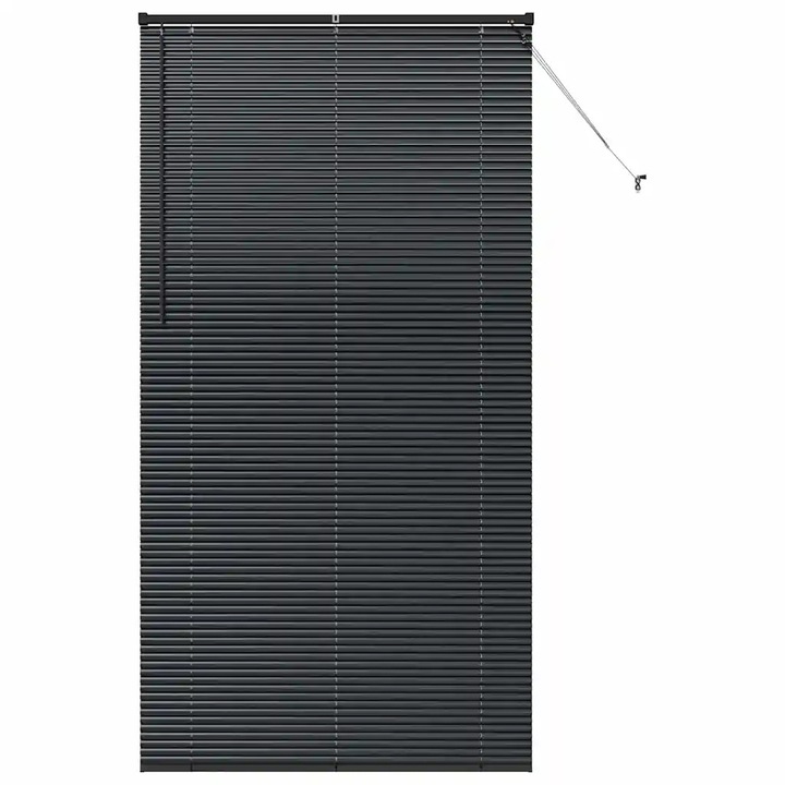 Вертикални щори Черно 220 x 115 см Алуминий, vidaXL, 42006175