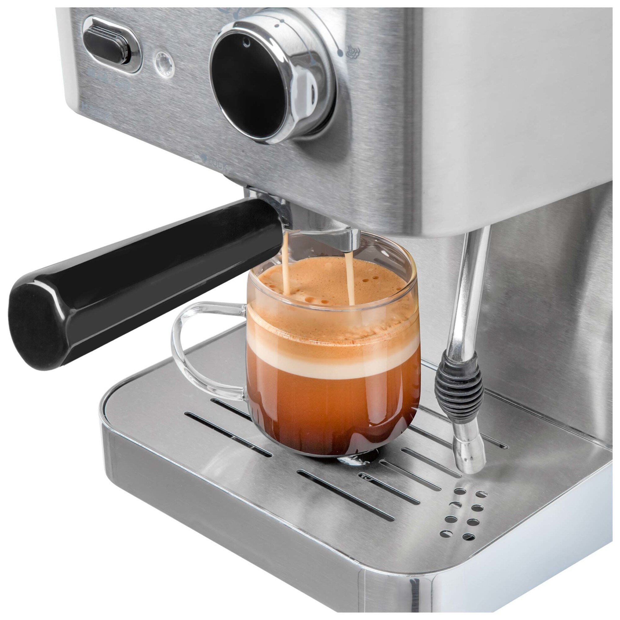 Espressor Sencor 15 bar, inox, capacitate 1.25 l