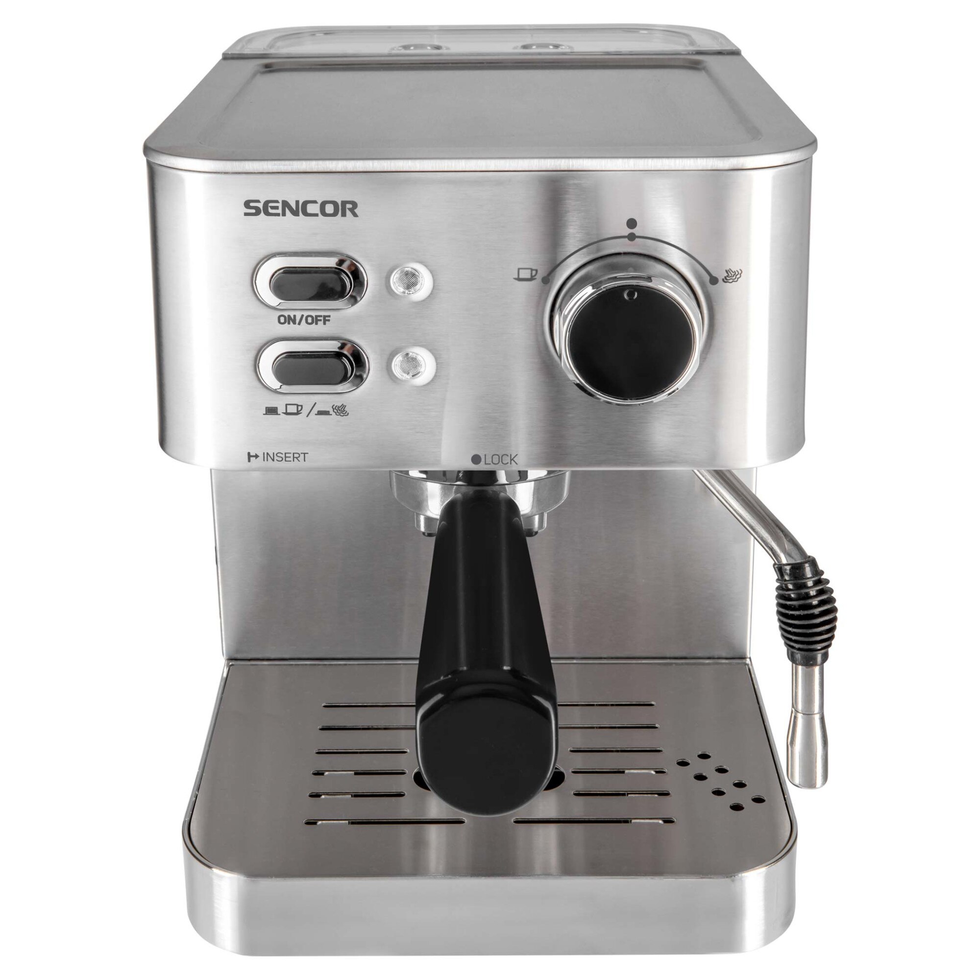 Espressor Sencor 15 bar, inox, capacitate 1.25 l