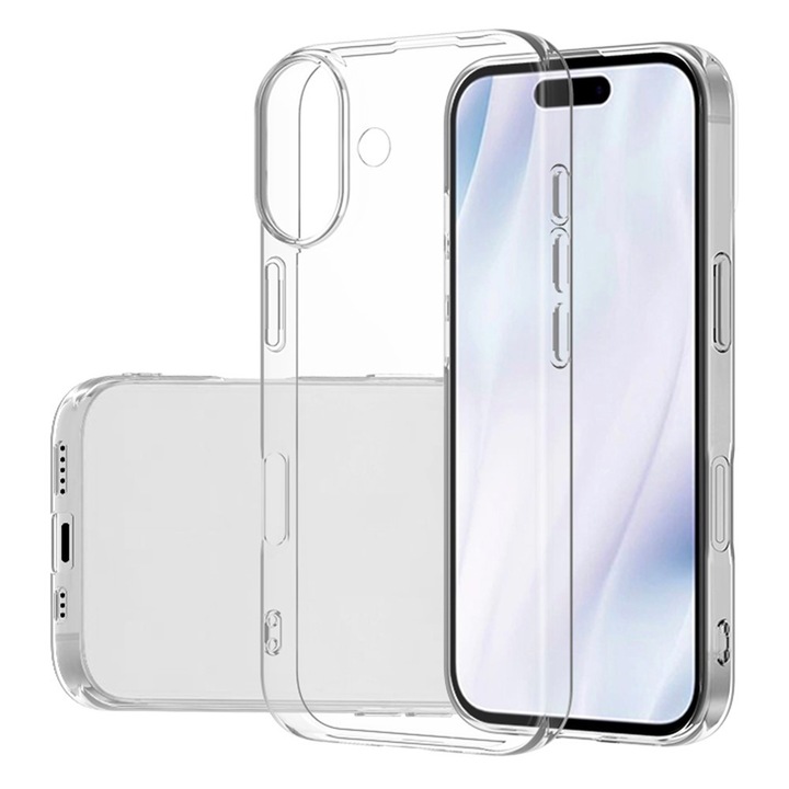 Husa TPU High Clear pentru Apple iPhone 17, Diamond Design, Lightweight Bumper Case, Shock Absorption, Unique Long-lasting Anti-Yellowing Tech, Transparenta