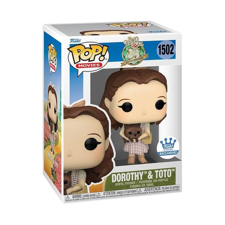 Figurina Funko POP! Wizard of Oz 1502 Dorothy & Toto, multicolor, 9cm