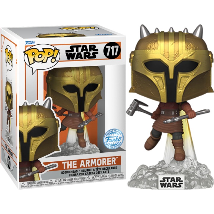 Фигурка Funko POP Star Wars 717 The Armorer, многоцветна, 9 см, колекционерски комплект