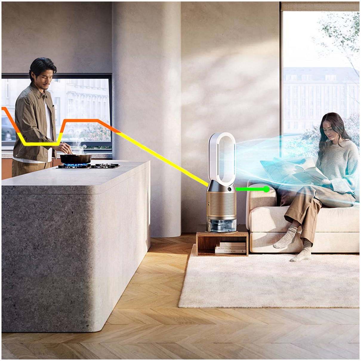 Umidificator, purificator și ventilator de aer Dyson Purifier