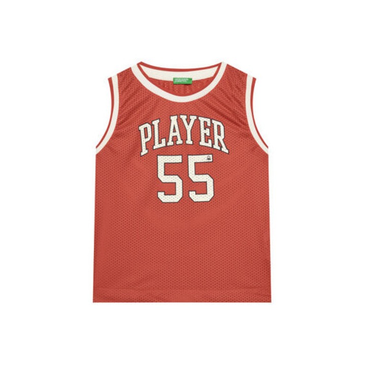 United Colors Of Benetton fiú trikó, 3FJGCH01V, poliészter, piros, Piros